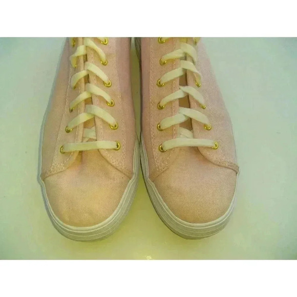 Keds Womens Triple Kick Chambray Sneakers Shoes Pink WF60331 Low Top Lace Up 10 - Picture 7 of 11